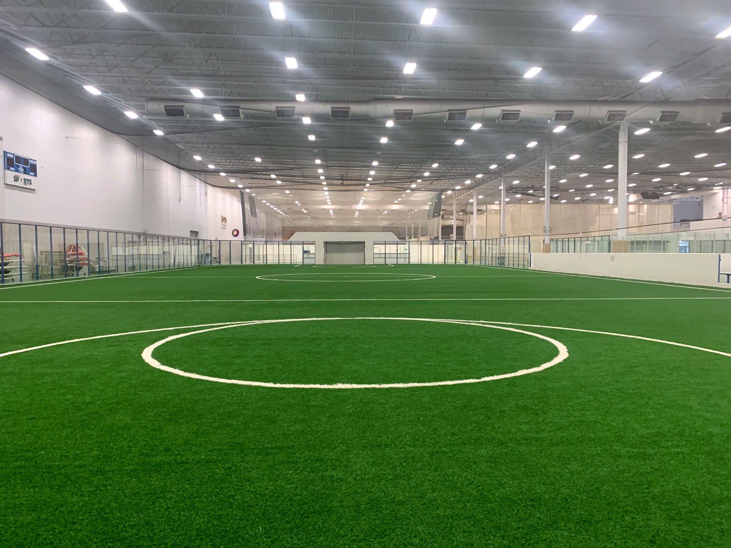 Indoor lacrosse field at Canlan Sports Center Libertyville